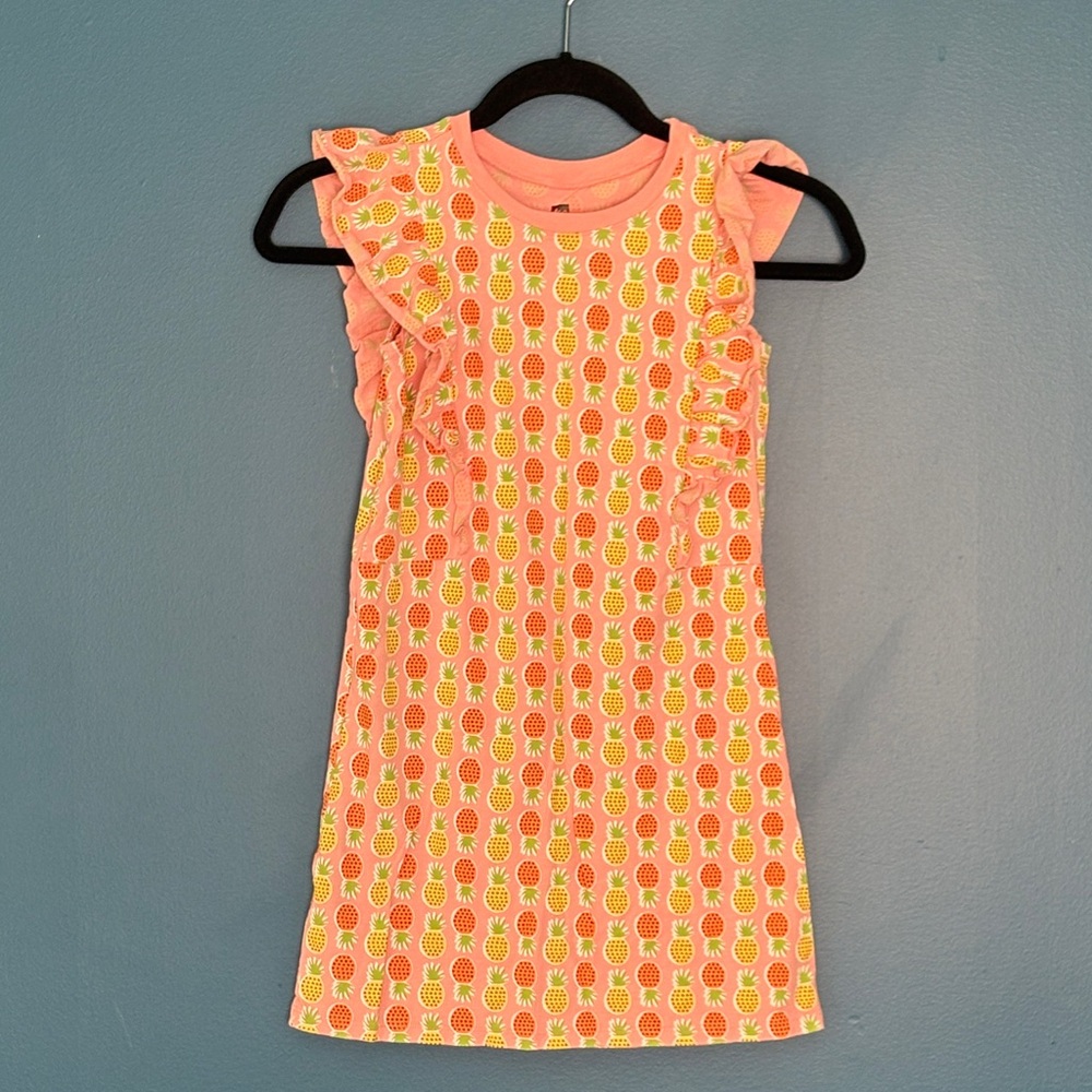 Tea Collection Coral Pineapple Dress